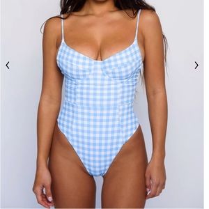 SKATIE Rachel One Piece in orange gingham S